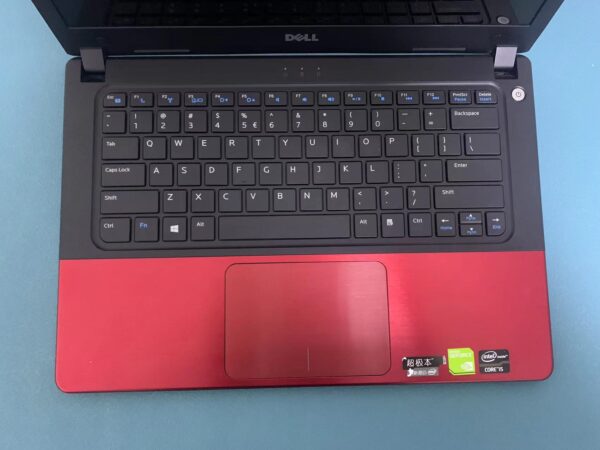 Dell Vostro 5460 Laptop with a 14-inch HD Anti-Glare Display, Intel Core i5 3rd Generation Processor, 4GB DDR3L RAM, 500GB HDD Storage, Intel HD Graphics 4000 + NVIDIA Graphics, HDMI Port, Integrated Webcam, and Slim Design.