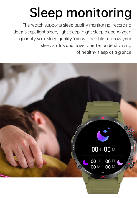 Smartwatch on a sleeping person's wrist displaying sleep monitoring functions, signifying the importance of tracking sleep quality.