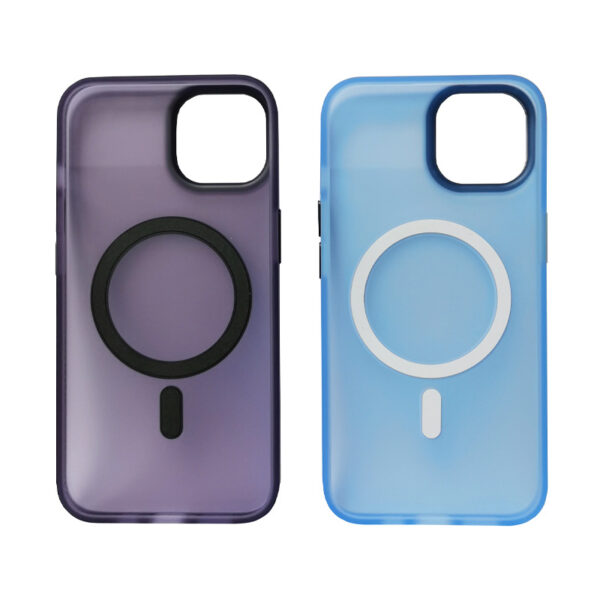 Purple and Sky Blue iPhone 13/14 Magnetic Cases Collection